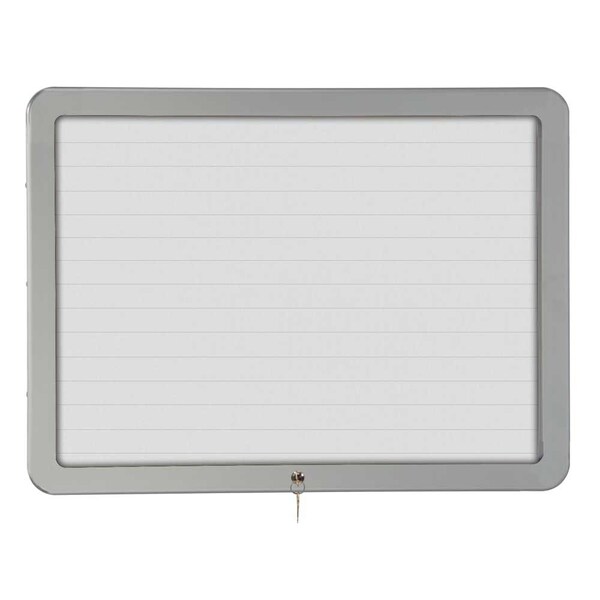 Sliding Door Wood Corkboard, 48"x36", Ligh, UV9003OCS-LTOAK-DBURGU